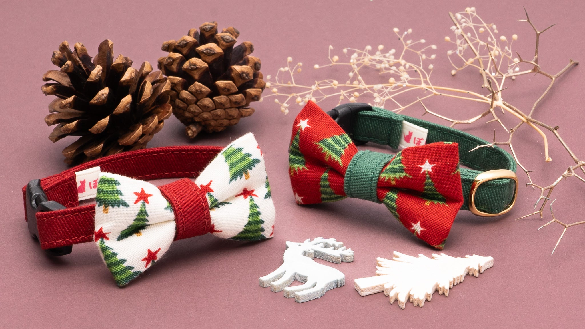 新商品】クリスマスの猫首輪に新作が仲間入りしました！｜ぽぽねこの