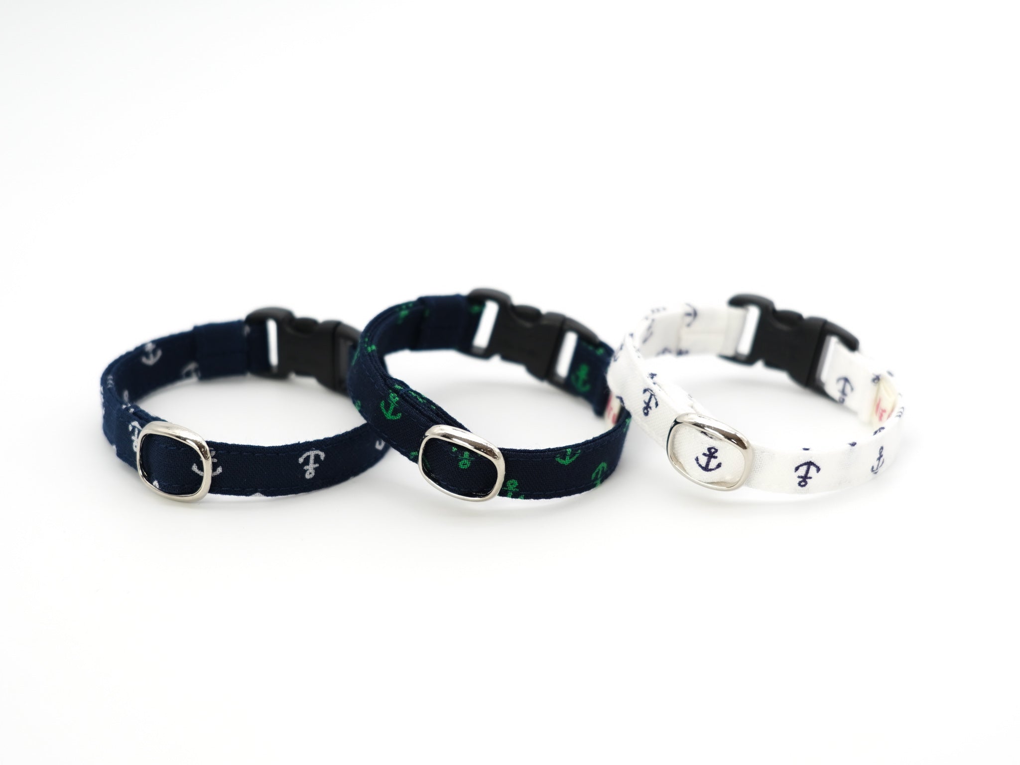 マリン柄、わんちゃん猫ちゃん用首輪 新商品】猫ちゃんの夏支度。マリン柄のコットン首輪で夏のおしゃれを