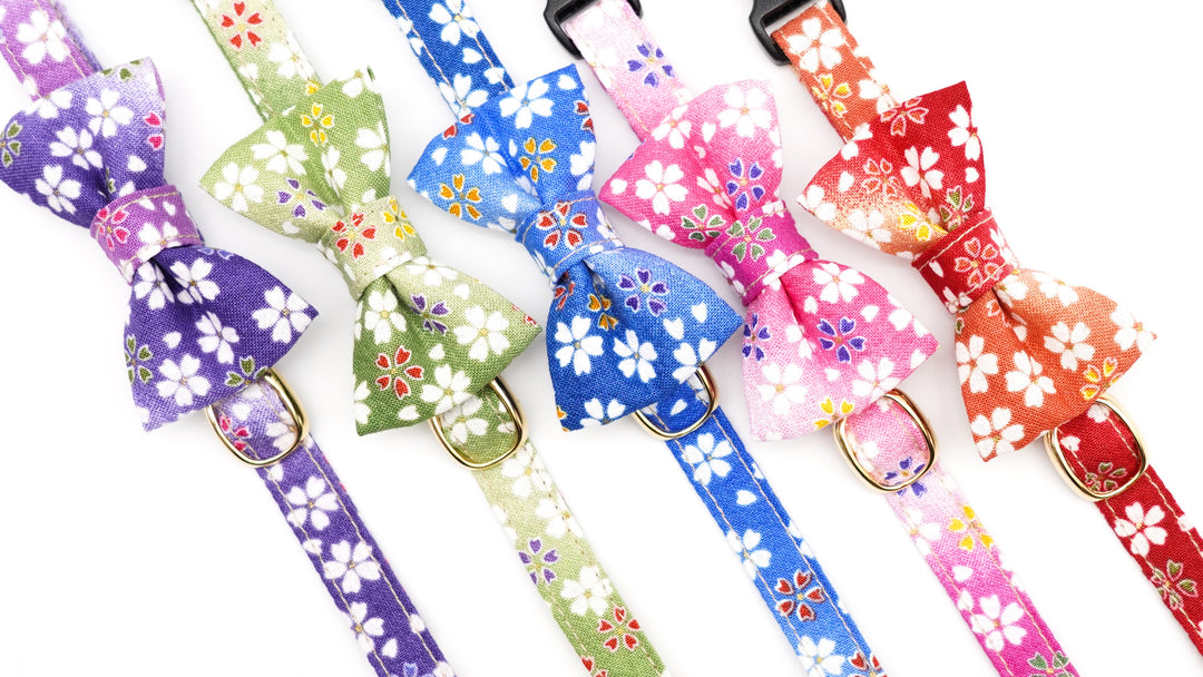 猫首輪 日本の伝統生地・和柄