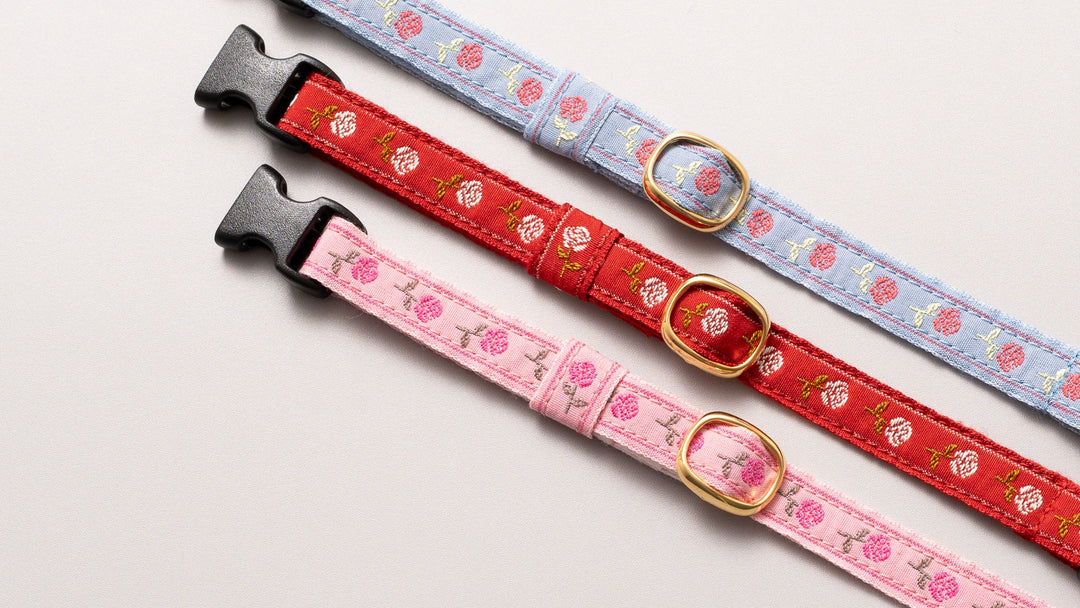 チロル猫首輪 Kafka ローズ