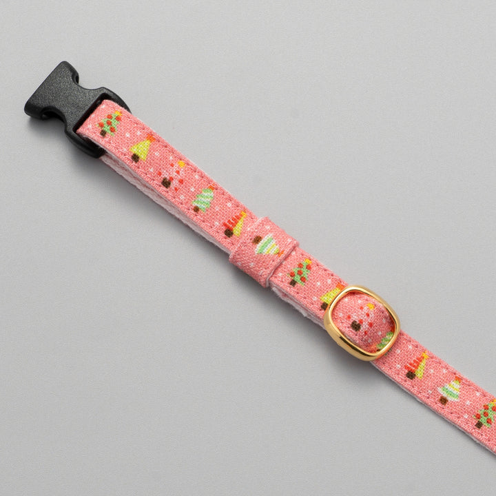 グラフィック猫首輪 もみの木 ピンク【限定モデル】