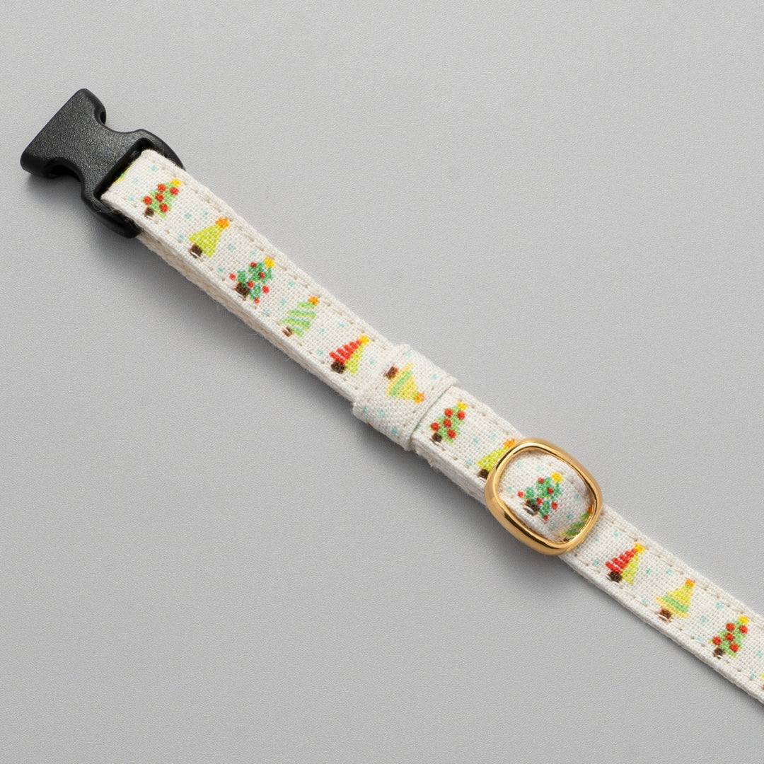 グラフィック猫首輪 もみの木 ホワイト【限定モデル】