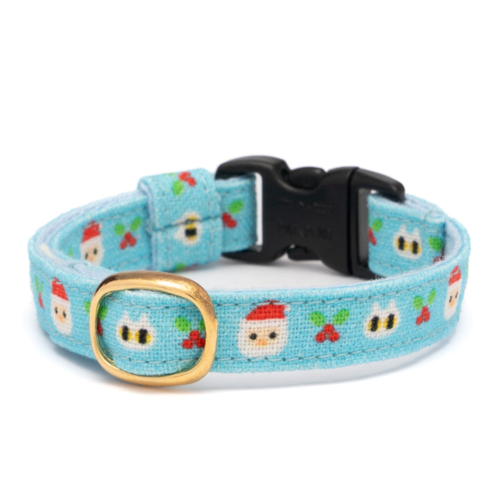 グラフィック猫首輪 サンタとねこ ターコイズ【限定モデル】