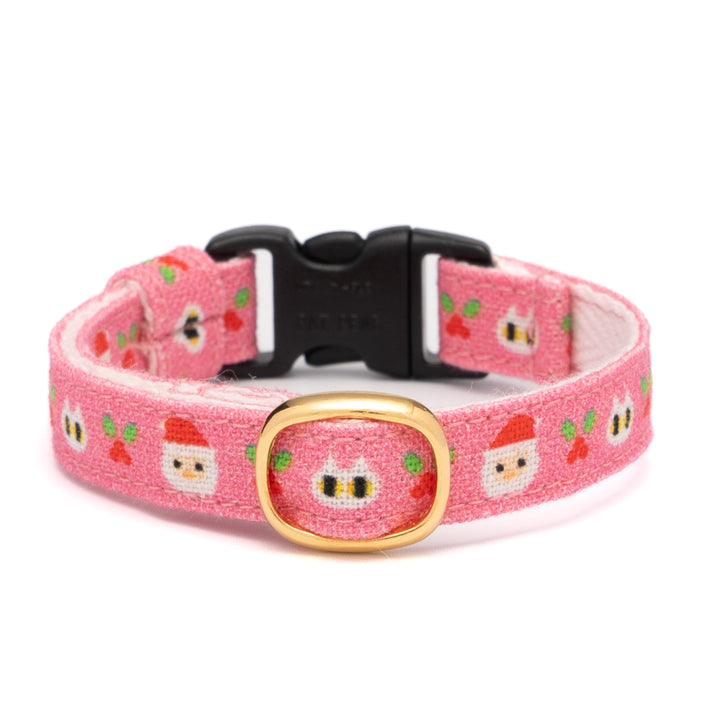 グラフィック猫首輪 サンタとねこ ピンク【限定モデル】