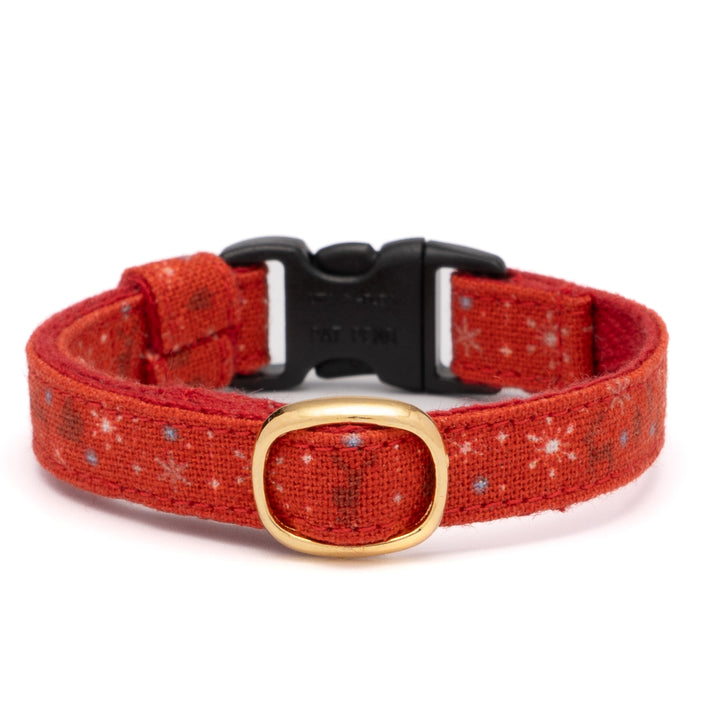 グラフィック猫首輪 雪の結晶 レッド【限定モデル】