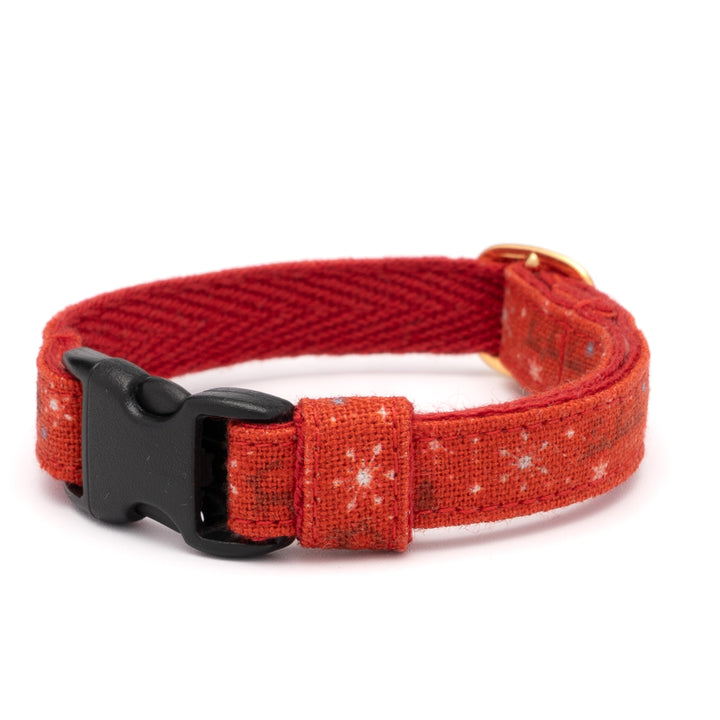 グラフィック猫首輪 雪の結晶 レッド【限定モデル】