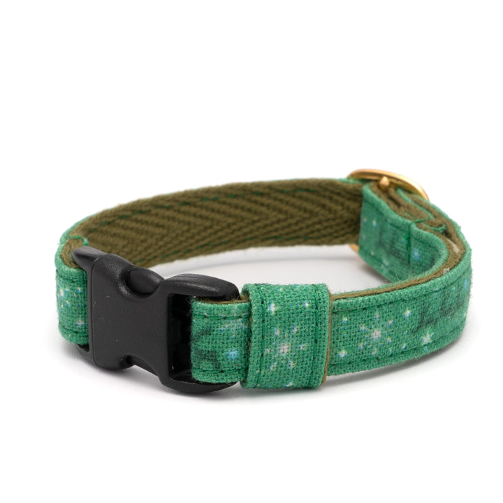 グラフィック猫首輪 雪の結晶 グリーン【限定モデル】