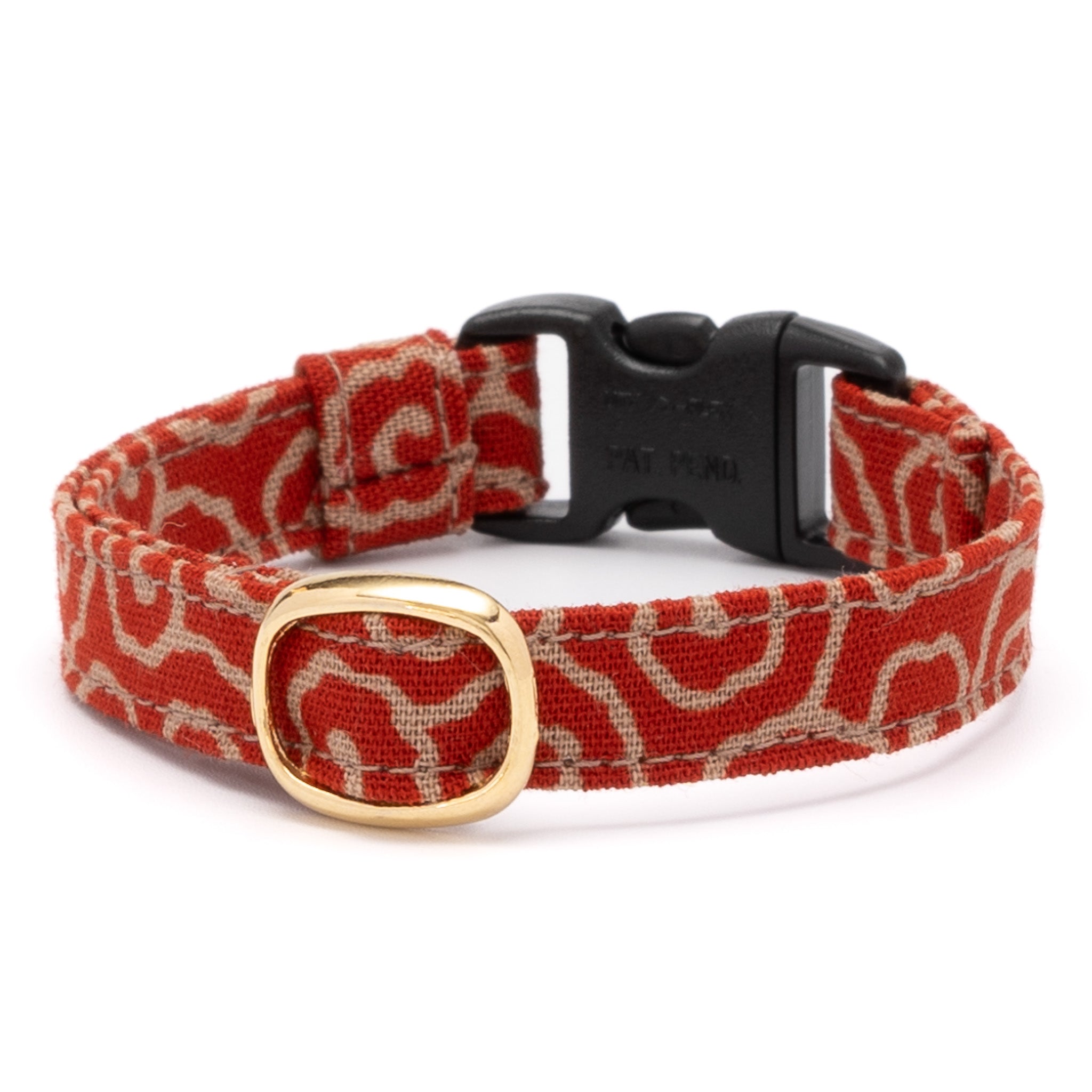 猫首輪 唐草うずまき 赤｜ぽぽねこ公式オンラインショップ