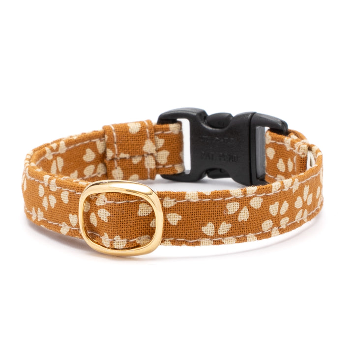 猫首輪 小櫻小紋 からし