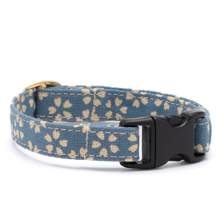 猫首輪 小櫻小紋 瑠璃色