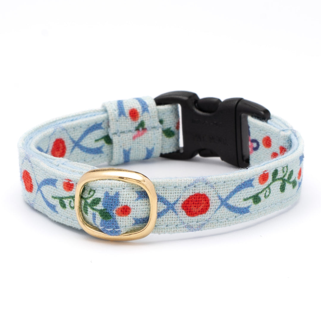 グラフィック猫首輪 欧風花柄 バラ【限定モデル】