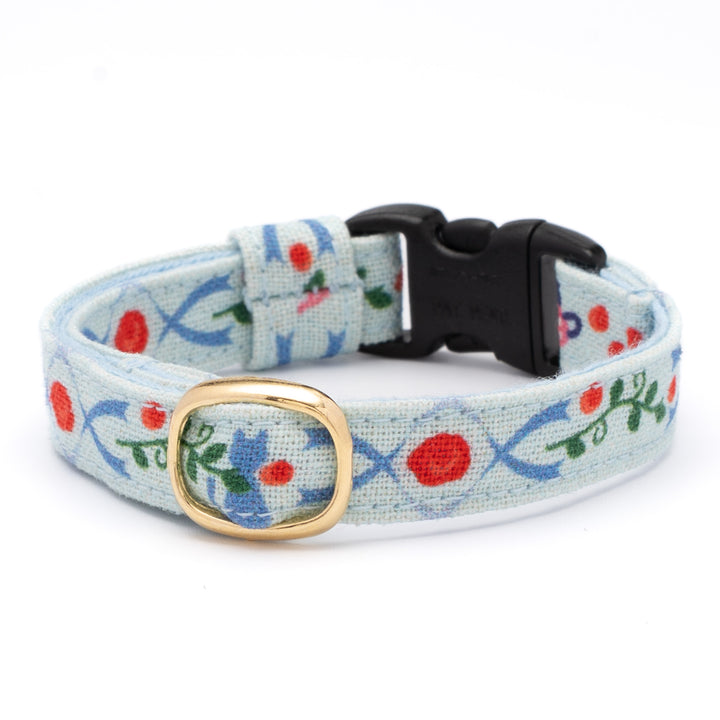 グラフィック猫首輪 欧風花柄 バラ【限定モデル】