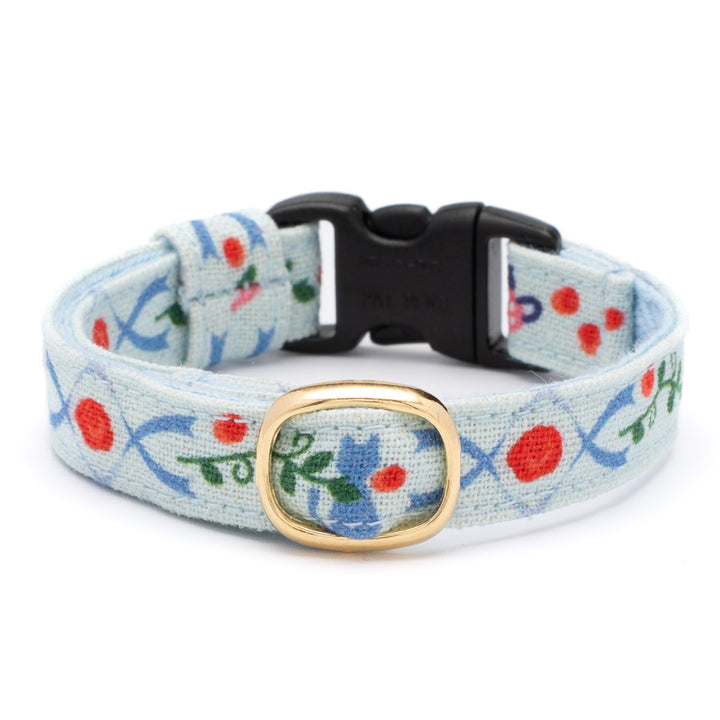 グラフィック猫首輪 欧風花柄 バラ【限定モデル】