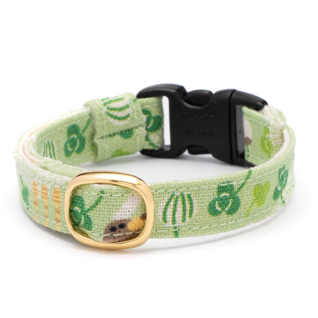 グラフィック猫首輪 春の和柄 クローバー【限定モデル】