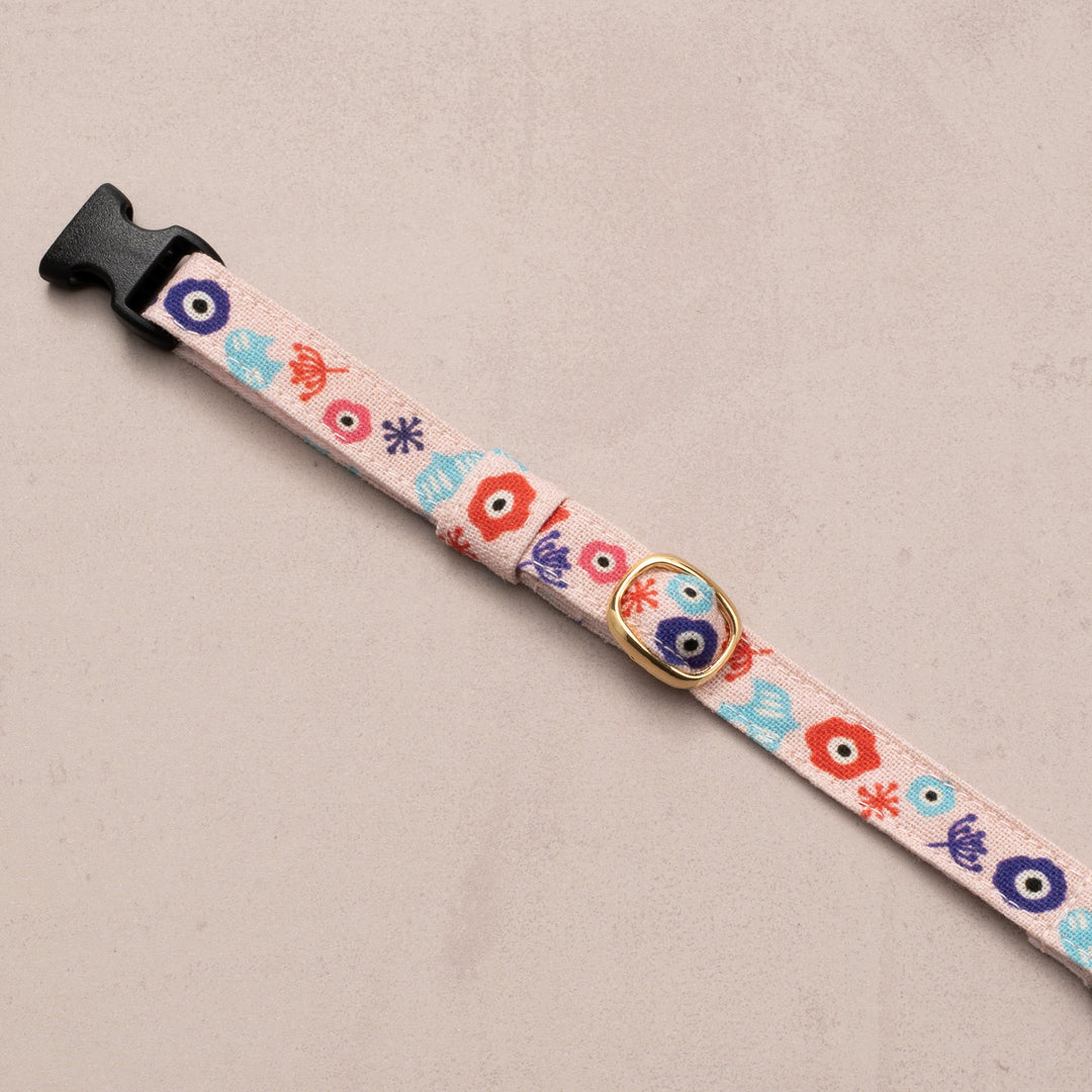 グラフィック猫首輪 欧風花柄 アネモネ【限定モデル】