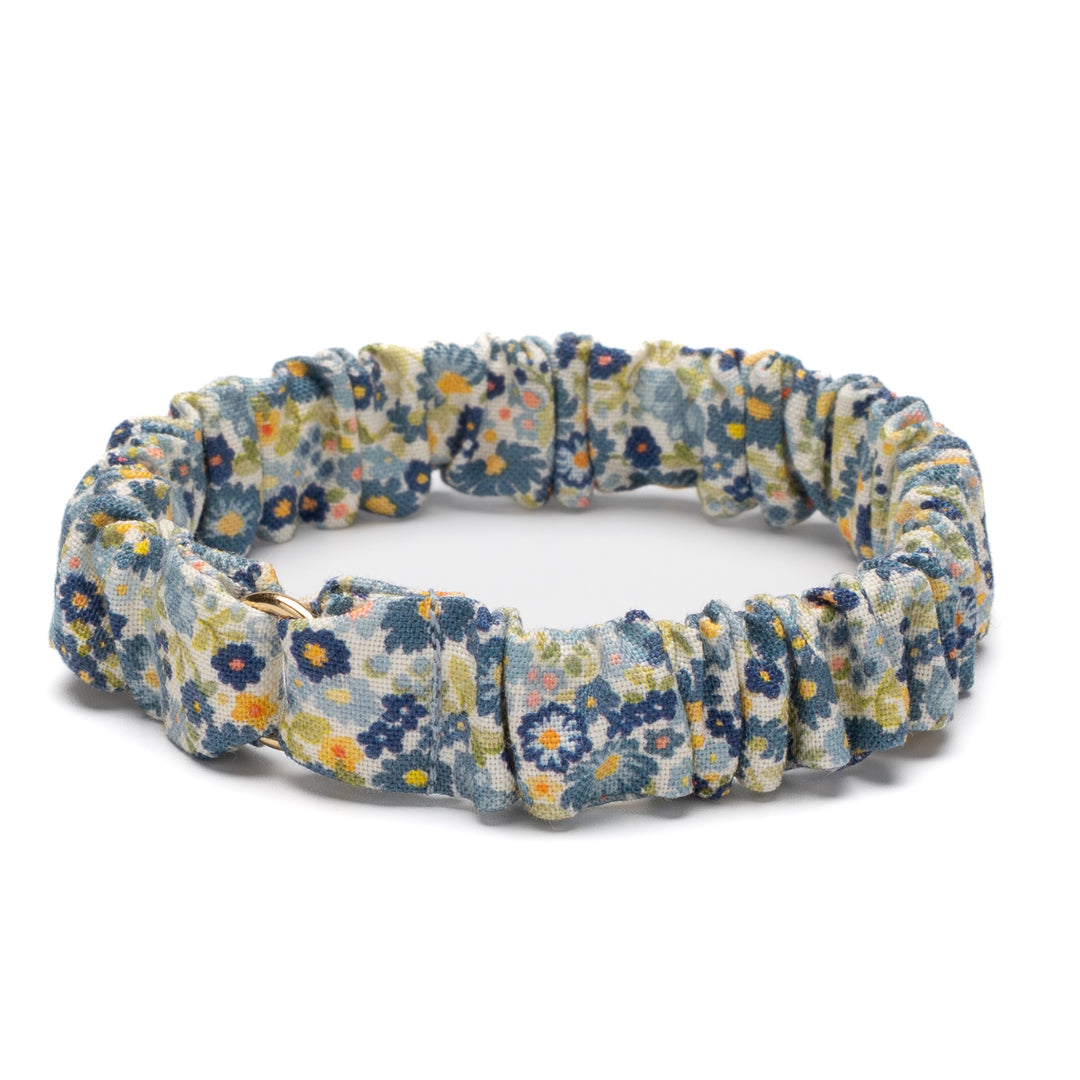 シュシュ猫首輪 moda チェルシーガーデン ブルー【限定モデル】