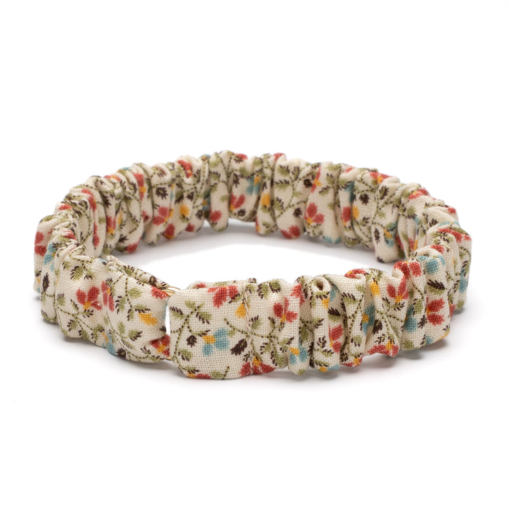 シュシュ猫首輪 moda ダイナーズデライト 小花アイボリー【限定モデル】