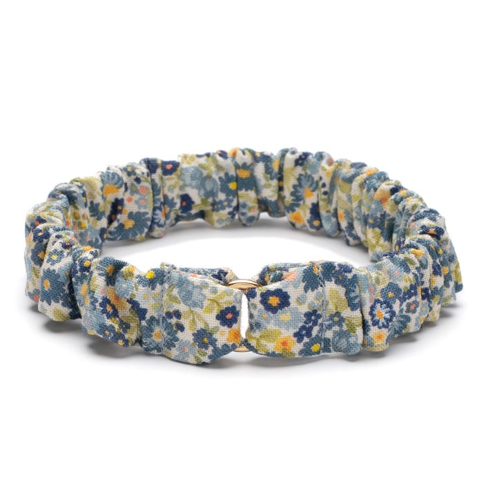 シュシュ猫首輪 moda チェルシーガーデン ブルー【限定モデル】