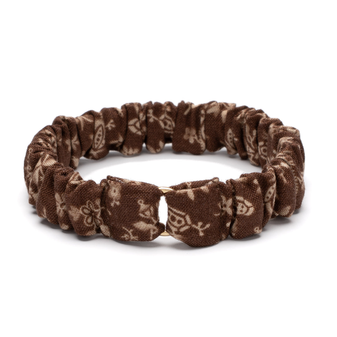 シュシュ猫首輪 moda ダイナーズデライト ブラウン【限定モデル】