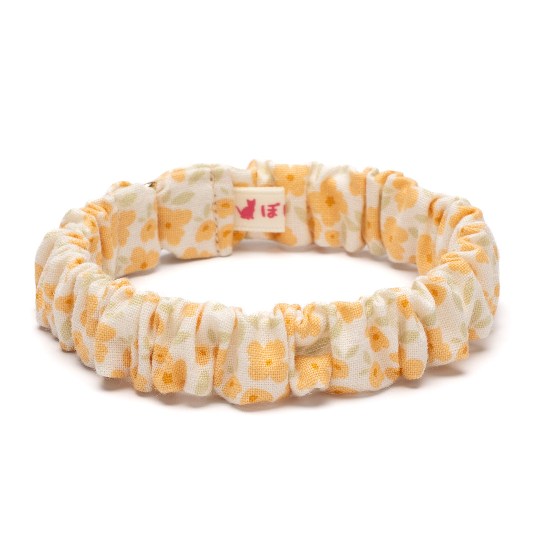 シュシュ猫首輪 moda コテージチャーム イエロー【限定モデル】