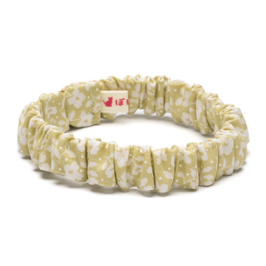 シュシュ猫首輪 moda デインティーメドー モノグリーン【限定モデル】