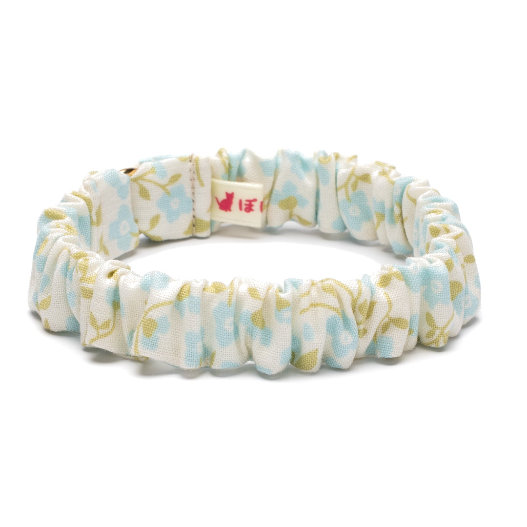 シュシュ猫首輪 moda デインティーメドー ブルー【限定モデル】