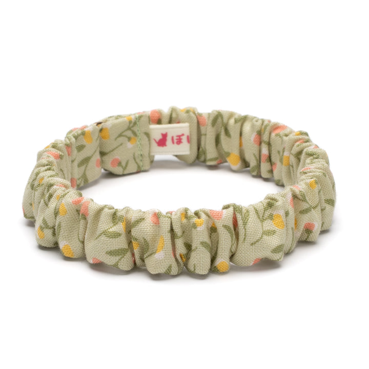 シュシュ猫首輪 moda フラワーガール グリーン【限定モデル】