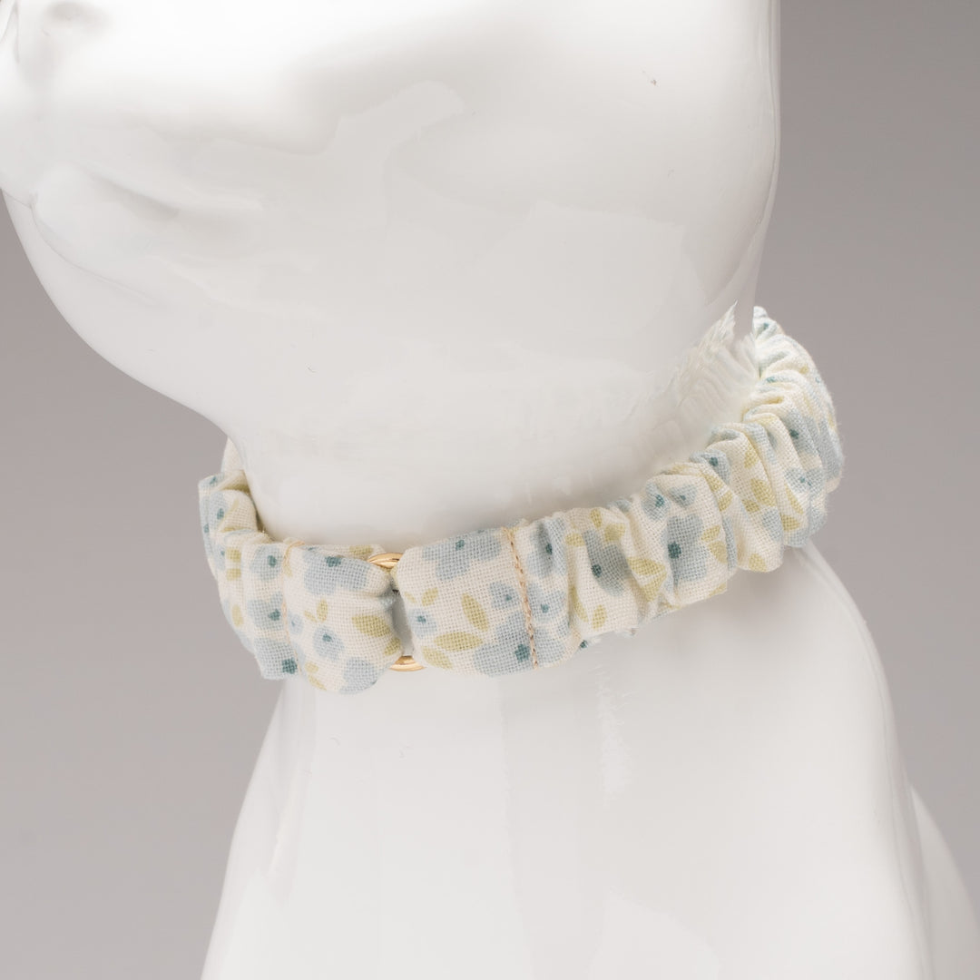 シュシュ猫首輪 moda コテージチャーム ブルー【限定モデル】