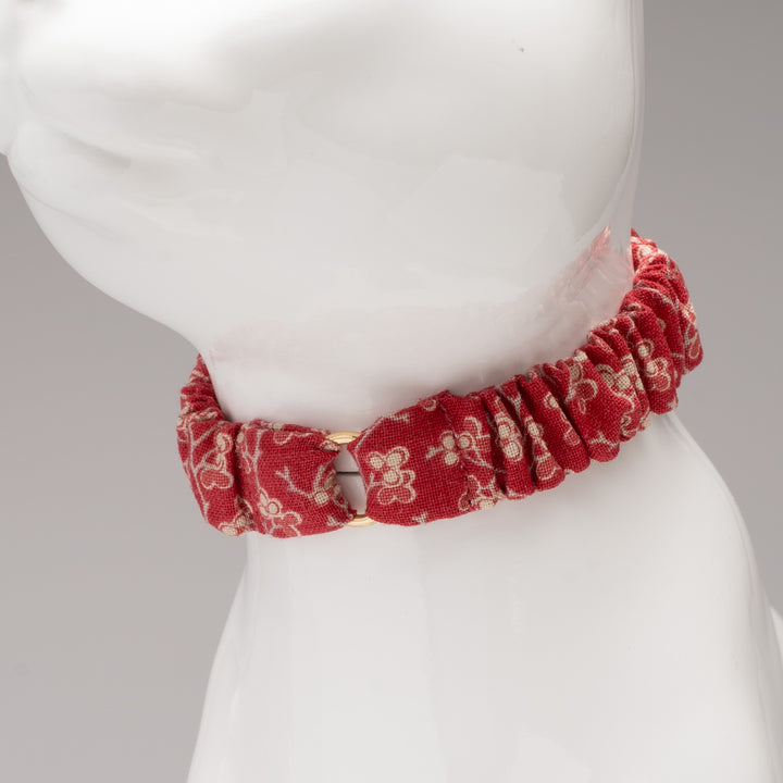 シュシュ猫首輪 moda ルーアンヌリー トロワ レッド【限定モデル】