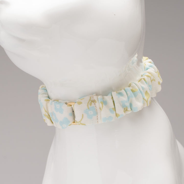 シュシュ猫首輪 moda デインティーメドー ブルー【限定モデル】