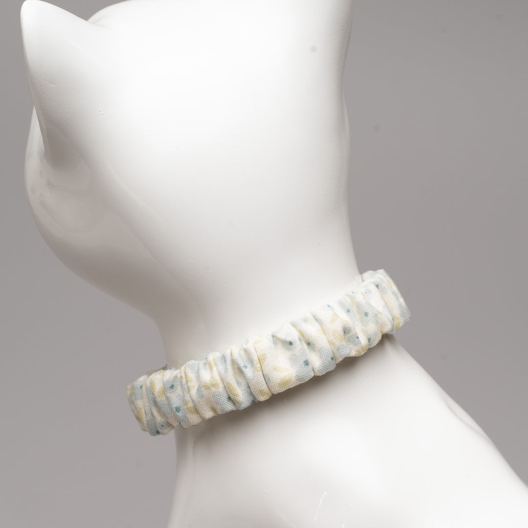 シュシュ猫首輪 moda コテージチャーム ブルー【限定モデル】