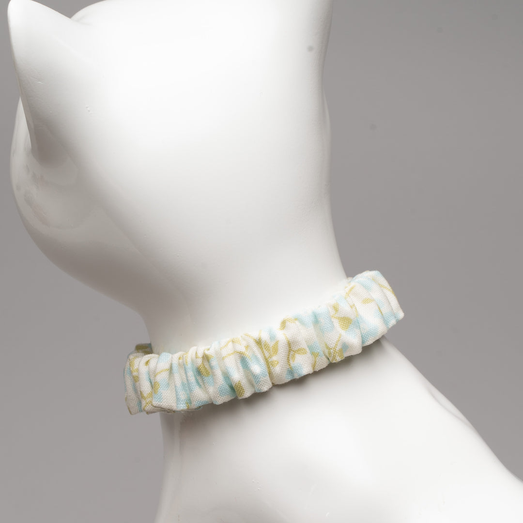 シュシュ猫首輪 moda デインティーメドー ブルー【限定モデル】