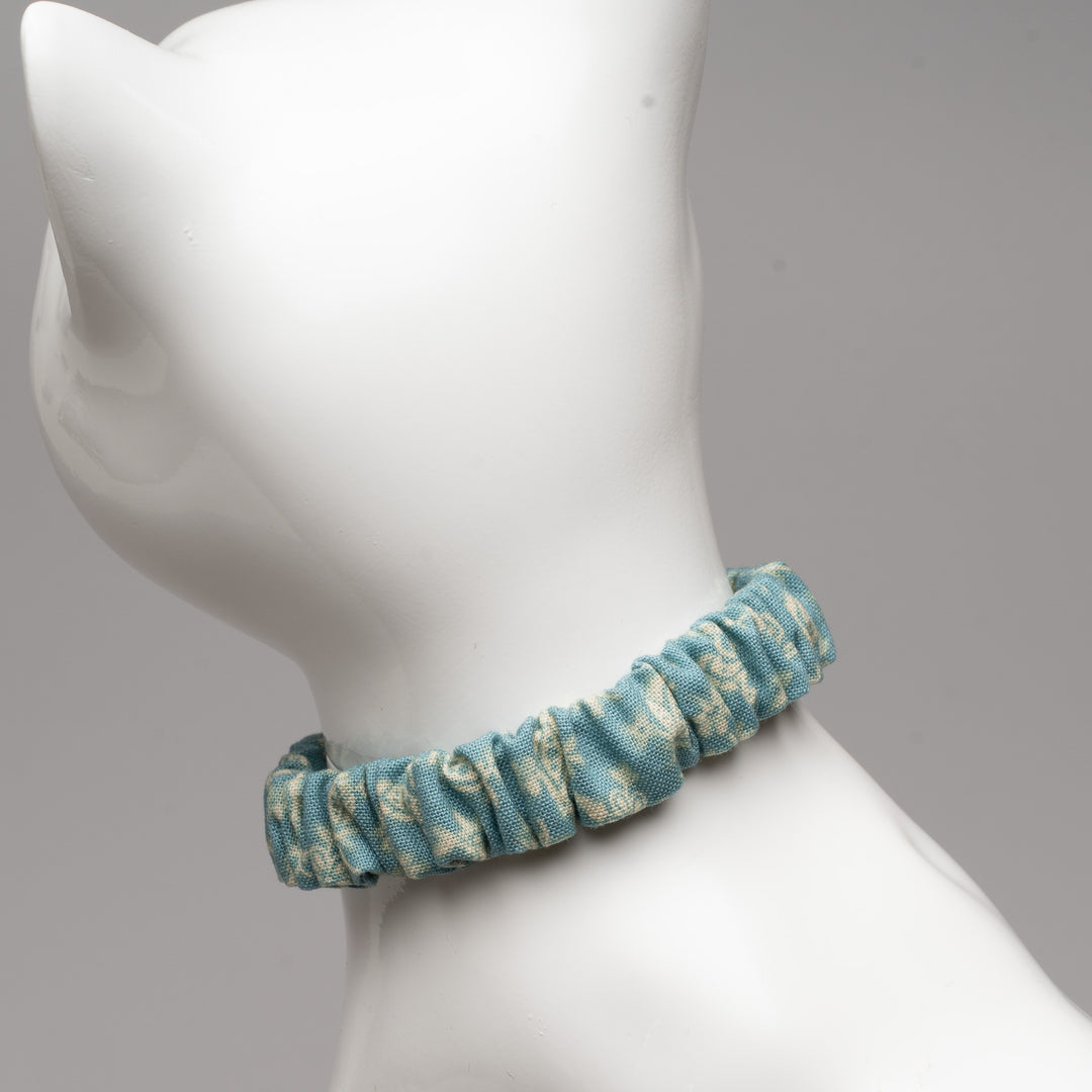 シュシュ猫首輪 moda ダイナーズデライト ブルーグリーン【限定モデル】