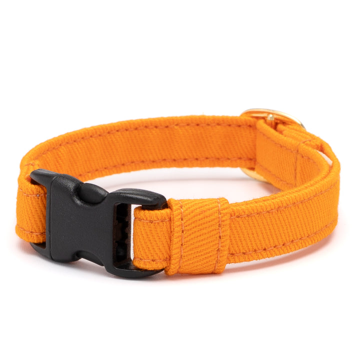 猫首輪 MUJIコットンツイル オレンジ - ぽぽねこ公式オンラインショップ