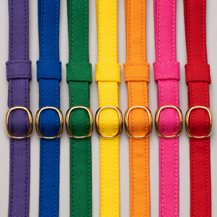 猫首輪 MUJIコットンツイル オレンジ - ぽぽねこ公式オンラインショップ