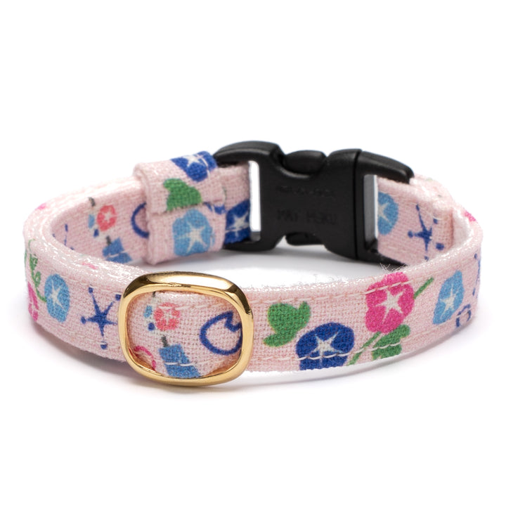 グラフィック猫首輪 夏の花柄 あさがお【限定モデル】