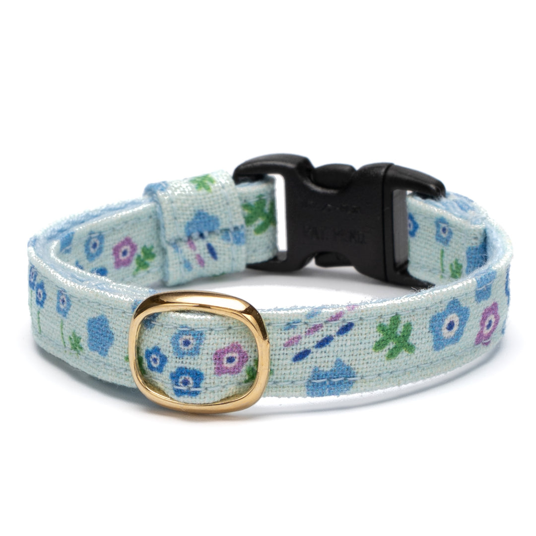 グラフィック猫首輪 夏の花柄 ネモフィラ【限定モデル】