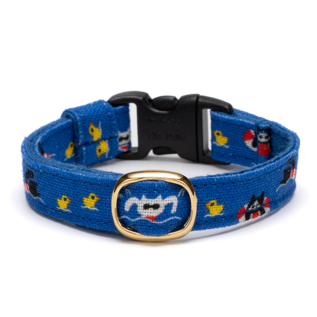 グラフィック猫首輪 猫のサマバケ 泳ぐねこ【限定モデル】