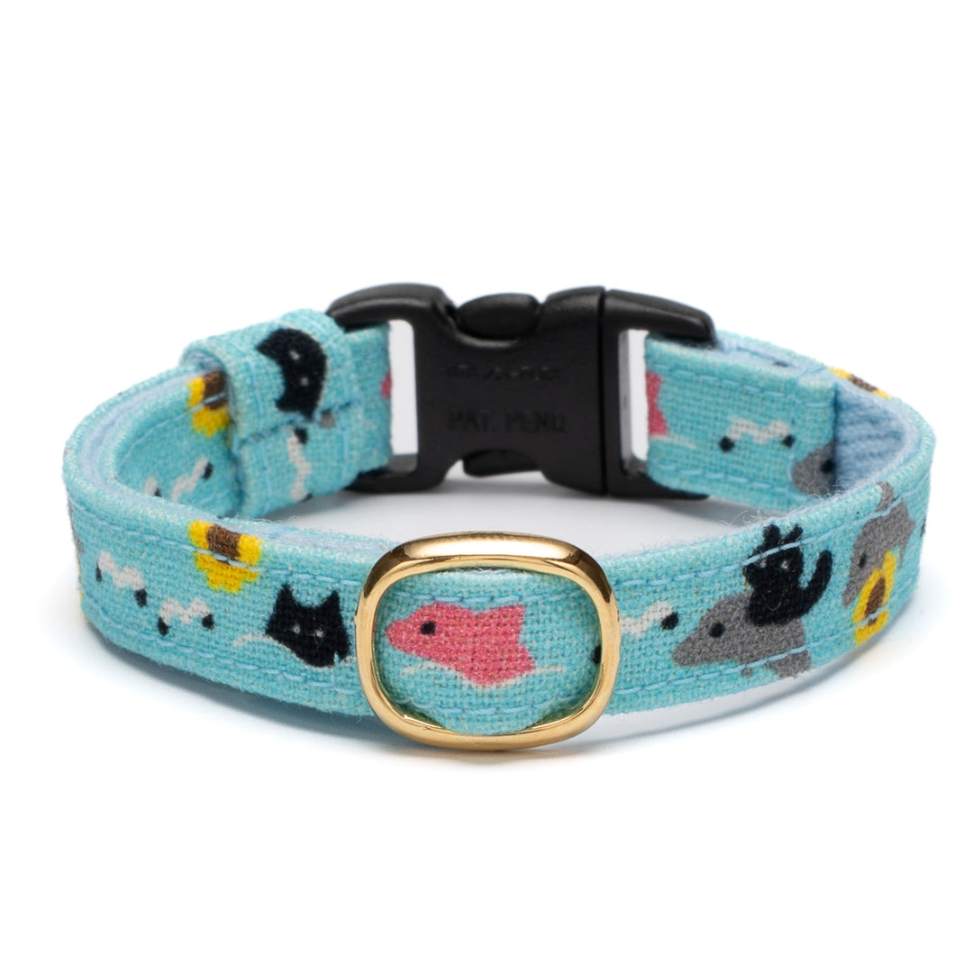 グラフィック猫首輪 猫のサマバケ ねことイルカ【限定モデル】