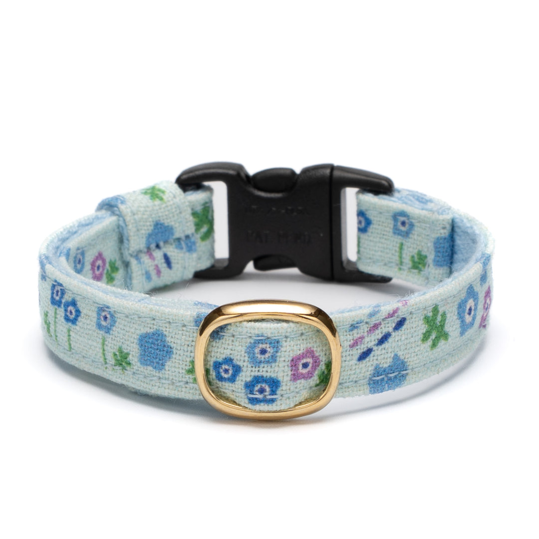 グラフィック猫首輪 夏の花柄 ネモフィラ【限定モデル】