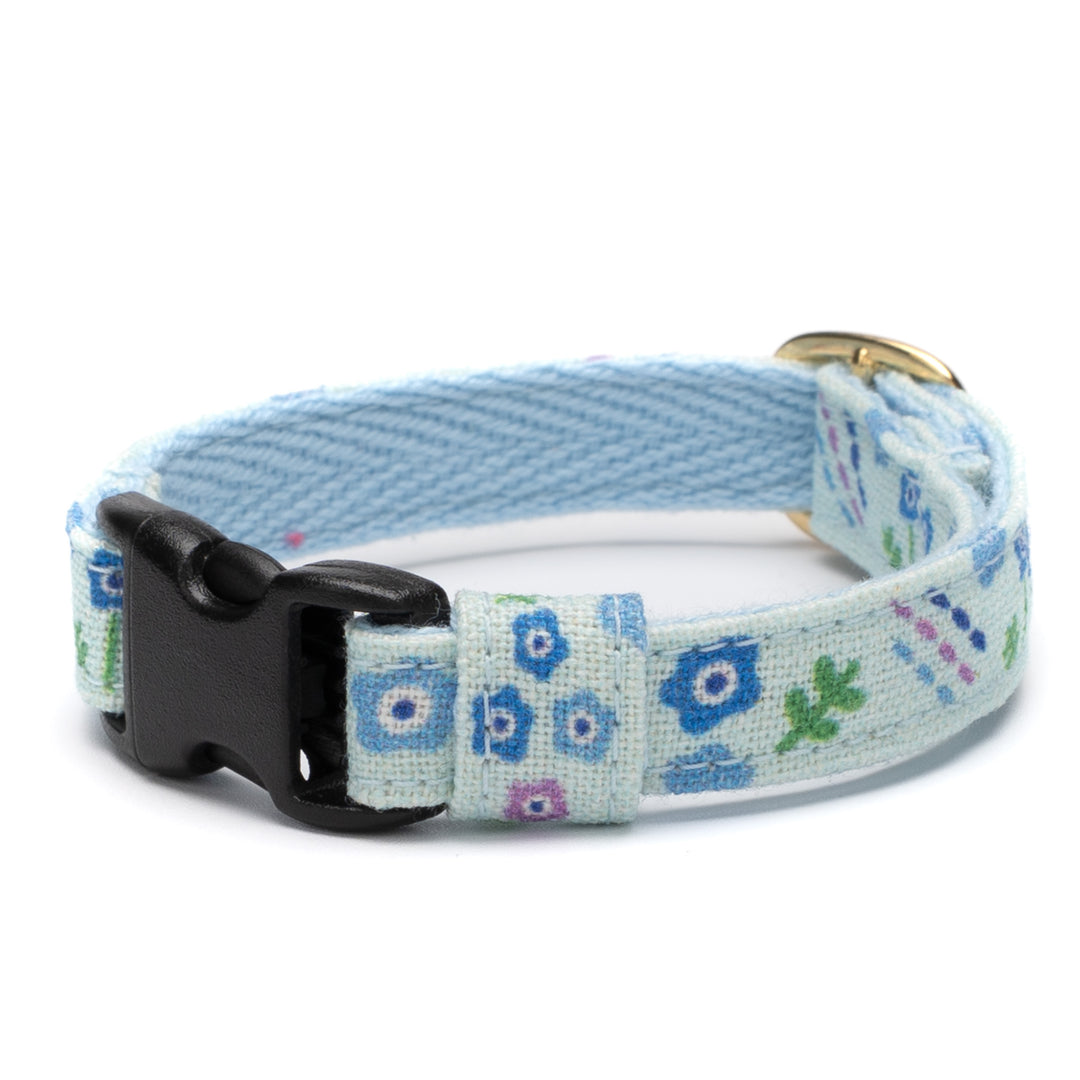 グラフィック猫首輪 夏の花柄 ネモフィラ【限定モデル】