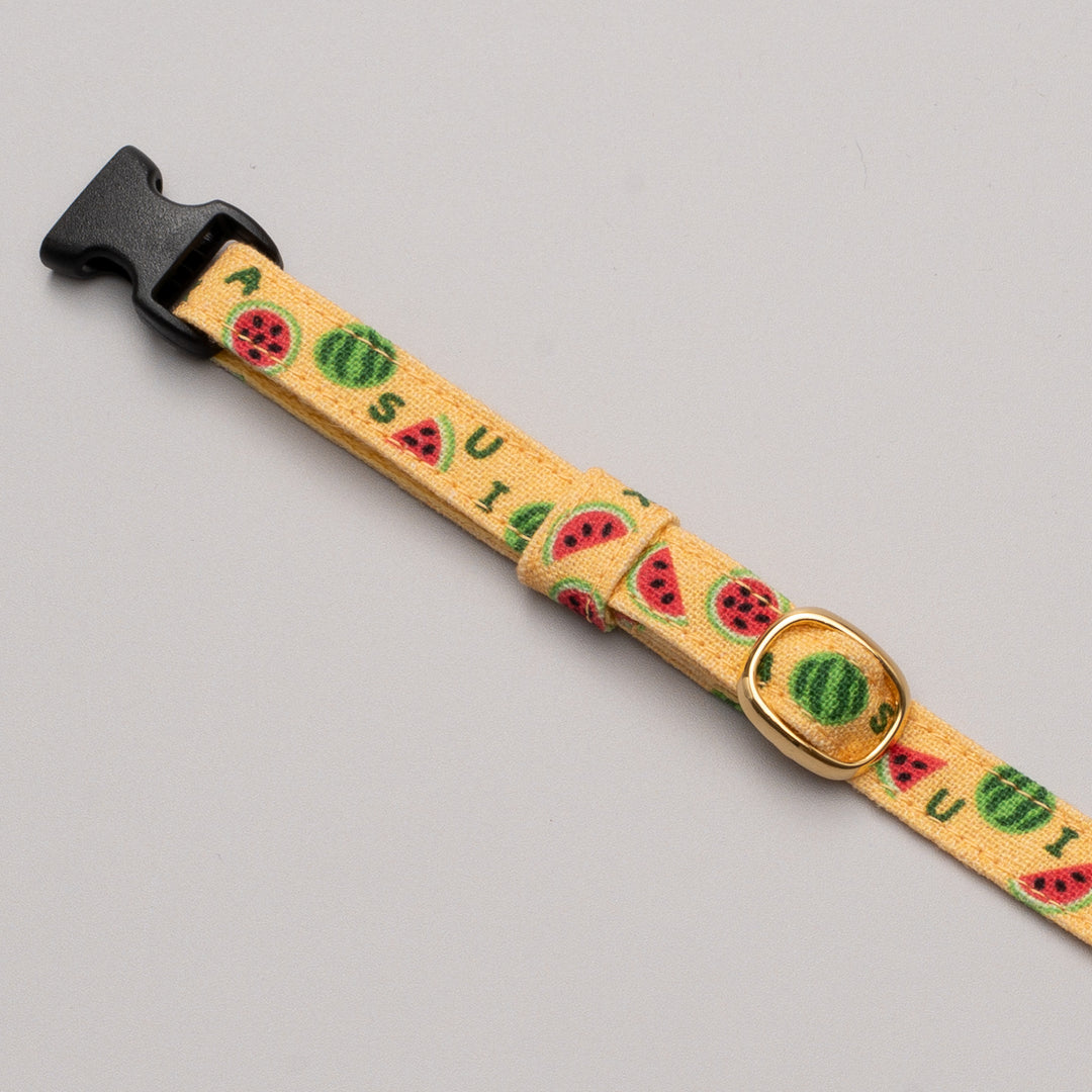 グラフィック猫首輪 夏のフルーツ スイカ【限定モデル】