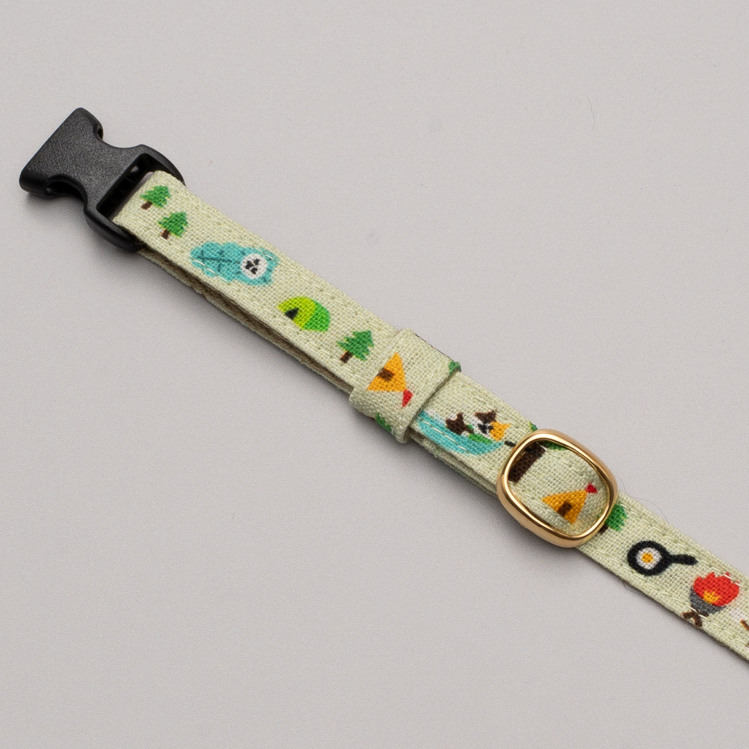 グラフィック猫首輪 猫のサマバケ キャンプねこ【限定モデル】