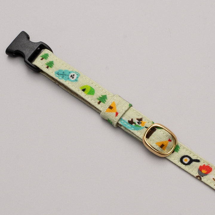 グラフィック猫首輪 猫のサマバケ キャンプねこ【限定モデル】