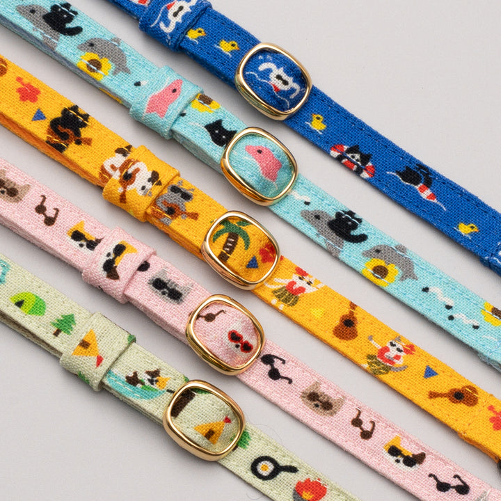 グラフィック猫首輪 猫のサマバケ ねことイルカ【限定モデル】