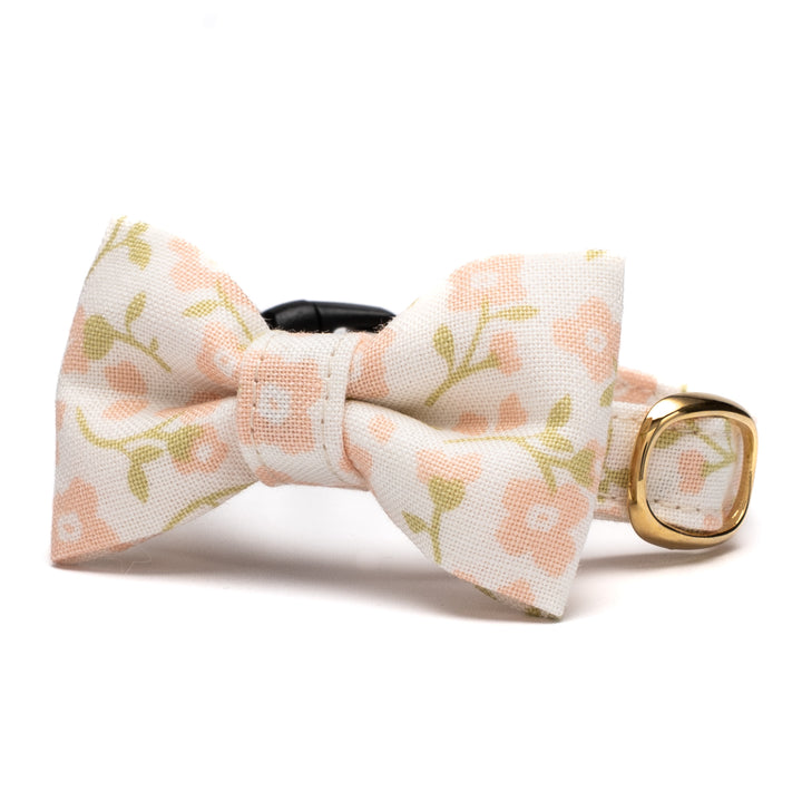 リボン付き猫首輪 moda デインティーメドー ピンク【限定モデル】