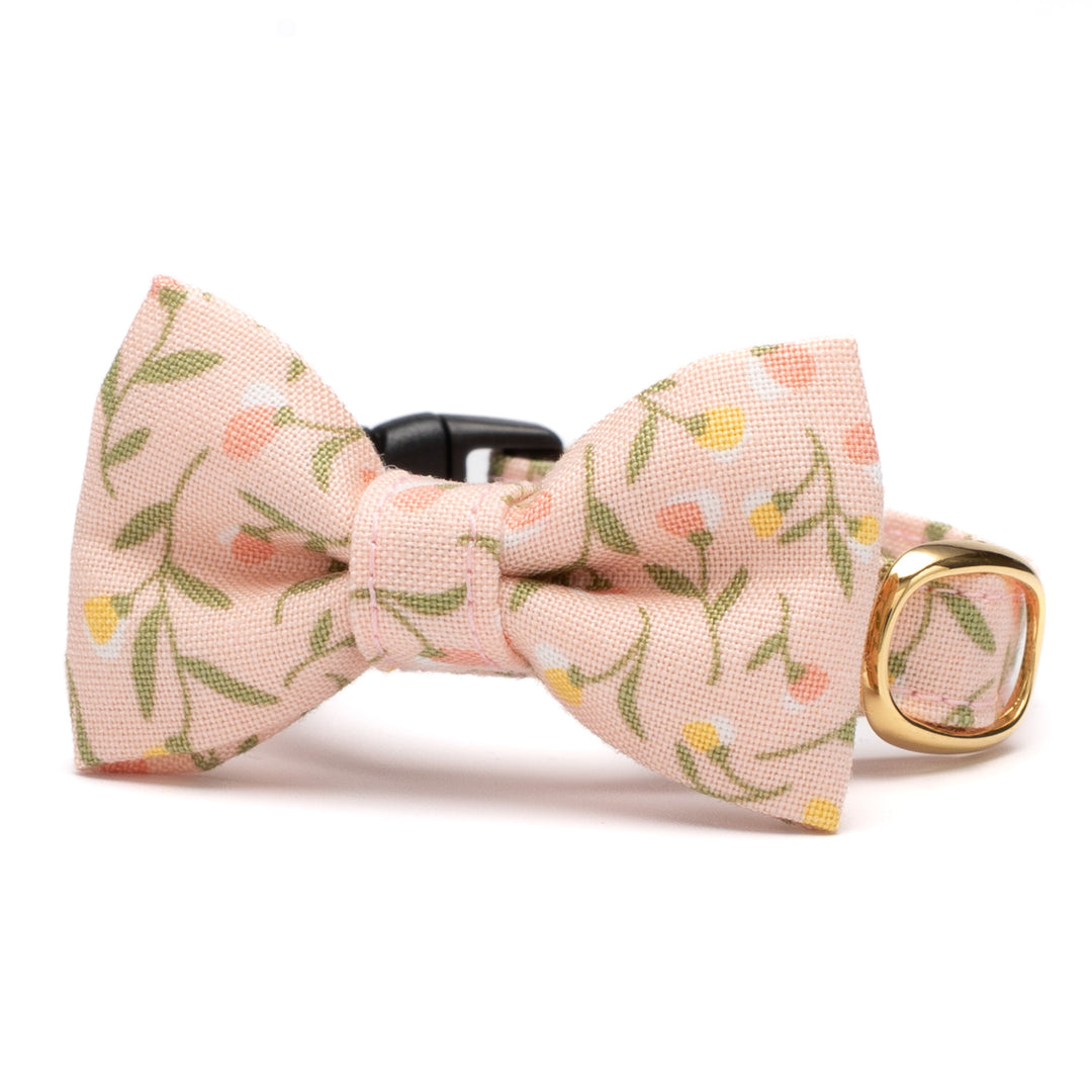 リボン付き猫首輪 moda フラワーガール ピンク【限定モデル】