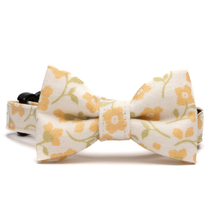 リボン付き猫首輪 moda デインティーメドー イエロー【限定モデル】