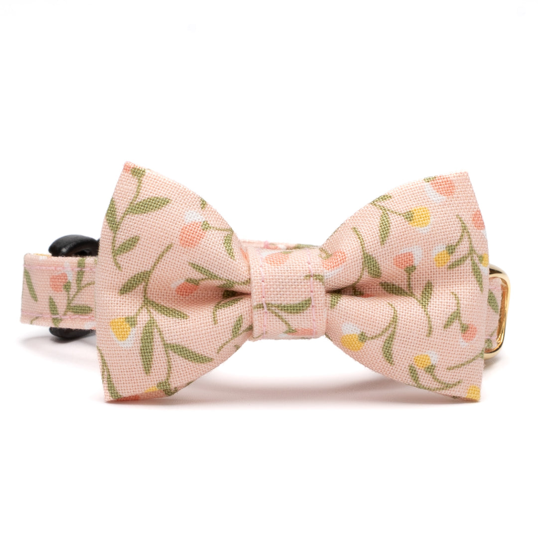 リボン付き猫首輪 moda フラワーガール ピンク【限定モデル】