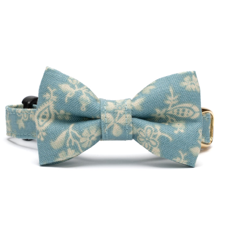 リボン付き猫首輪 moda ダイナーズデライト ブルーグリーン【限定モデル】